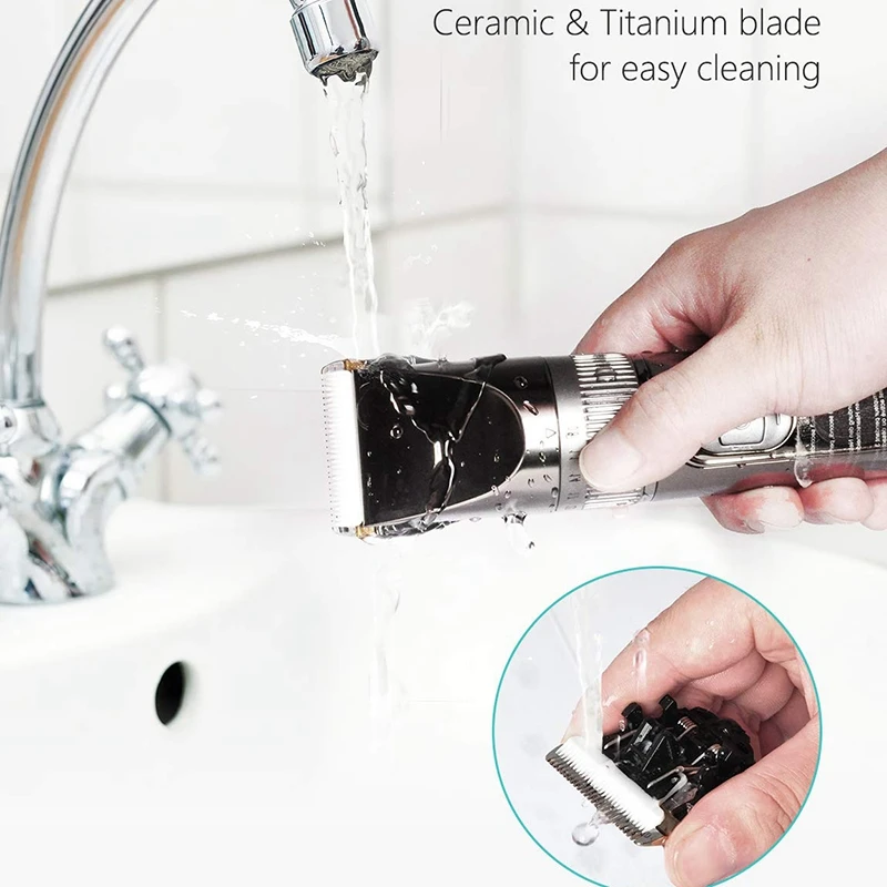 

USB Rechargeable Hair Trimmer Electric Cordless Hair Clipper Shaver Trimmer Men Barber Hair Cutting Machine 0Mm Razor