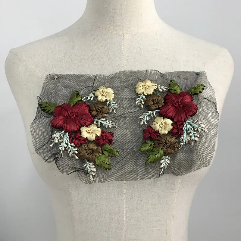 

Кружевная аппликация для одежды, 9,5 см X 12,3 см = 1 шт.