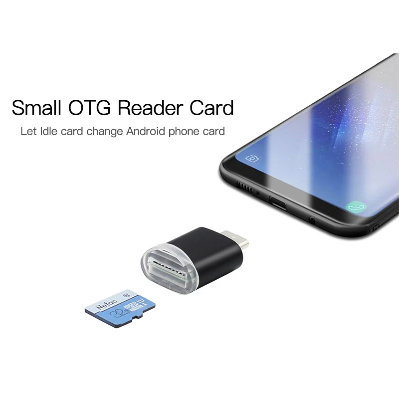 Портативный USB Micro Card Reader TF OTG адаптер считыватель карт памяти мини для Samsung Huawei Lenovo