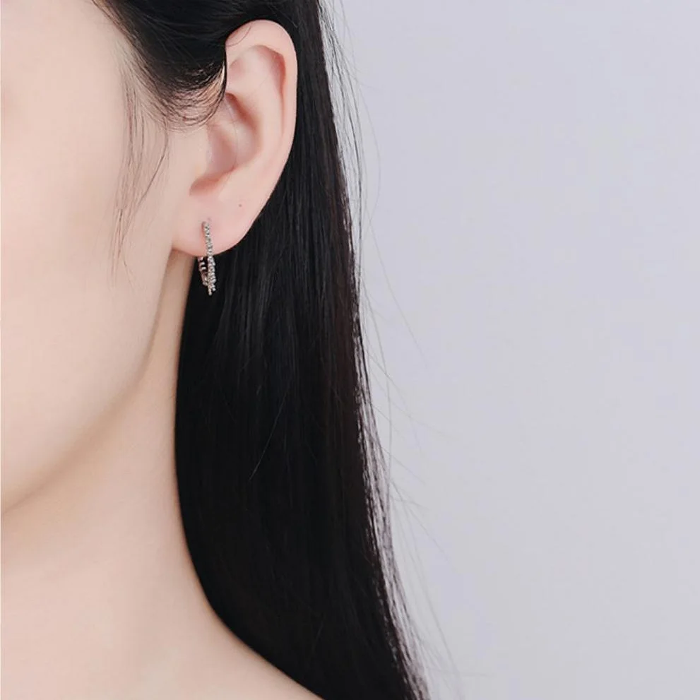 

New 925 Sterling Silver Fashion Jewelry Round Bead Earrings Fashion Simplicity Earrings Woman's Classic Clothes With Gifts