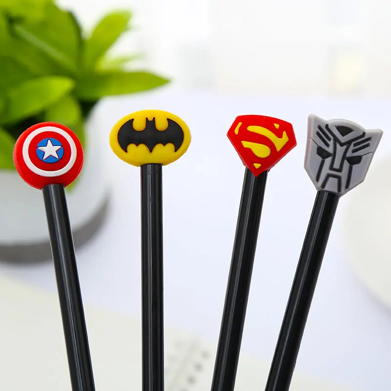 12 шт./компл. творческий в виде милого героя аниме гель кавайные ручки забавные