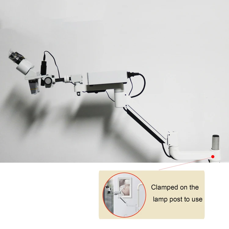 

A Dental Microscope with camera install on Dental Chair of Dental equipment