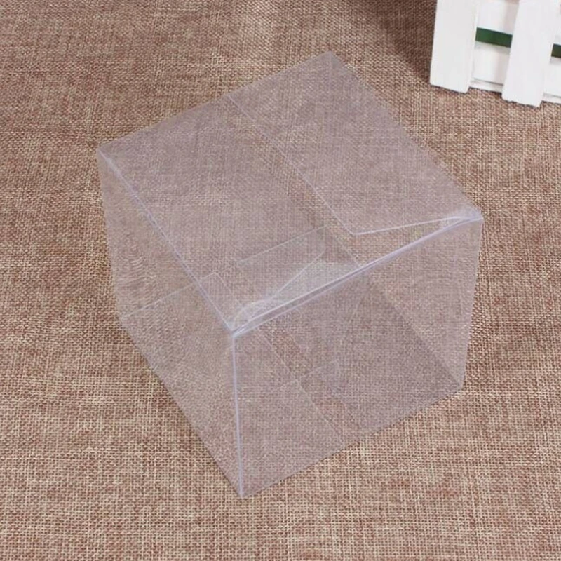 

10 Pcs Wedding Transparent Cube Favour Boxes Sweet Candy Cake Gift Bags 2 Sizes