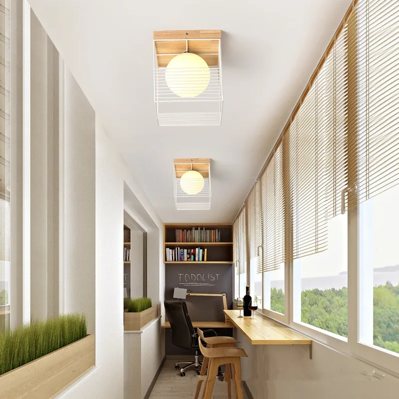 

Japanese style Ceiling light balcony corridor light corridor porch light entry stairs simple modern led foyer small lamps