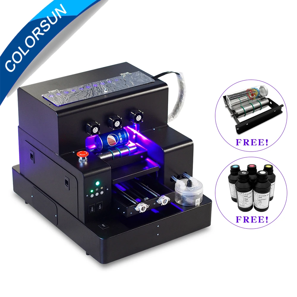 Colorsun автоматический A4 УФ принтер чехол для телефона планшетный Светодиодный