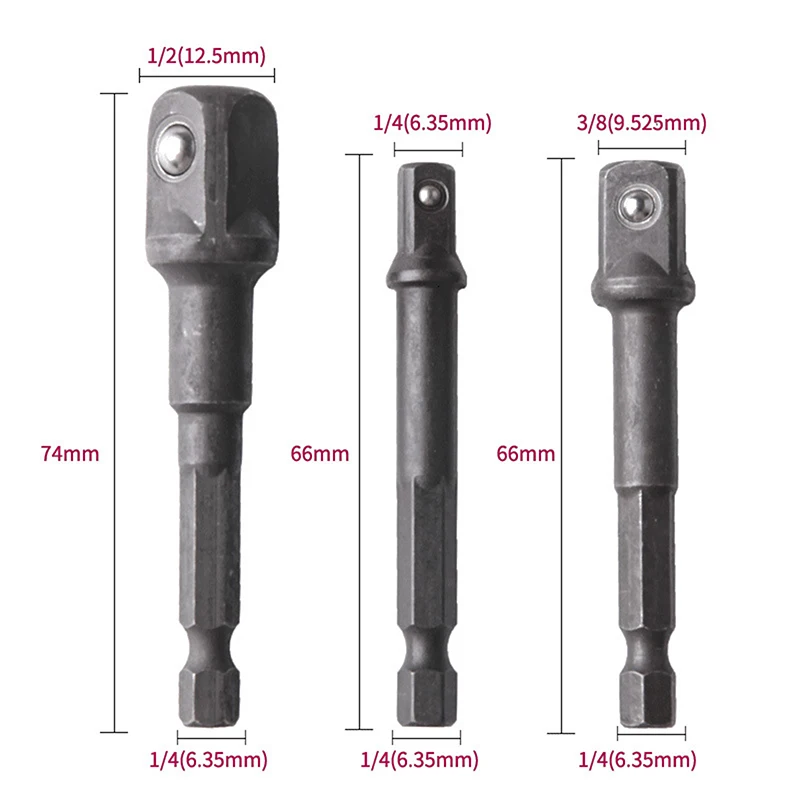 

Staal Socket Adapter Hex Schacht Vierkante Extension Boren Bar Hex Bit Set