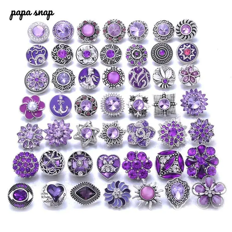 10 шт./лот опт ювелирные украшения с фиолетовыми стразами и цветами металлические