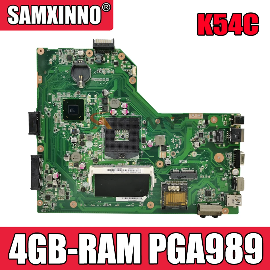 

Akemy K54C Laptop motherboard for ASUS X54C original mainboard 4GB-RAM PGA989