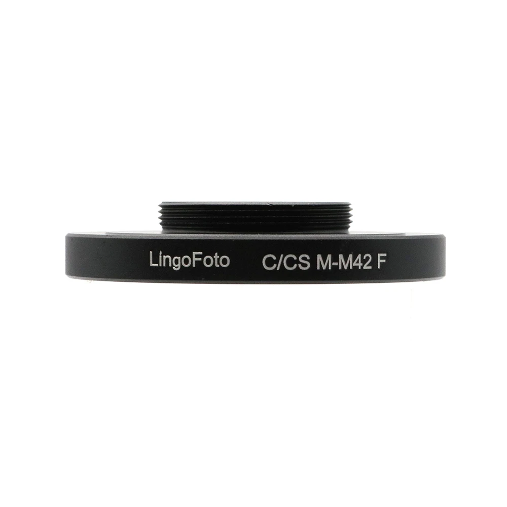 For M42 x 0.75 mount Lens to C/CS camera M42-C/CS Macro Adapter Ring | Электроника