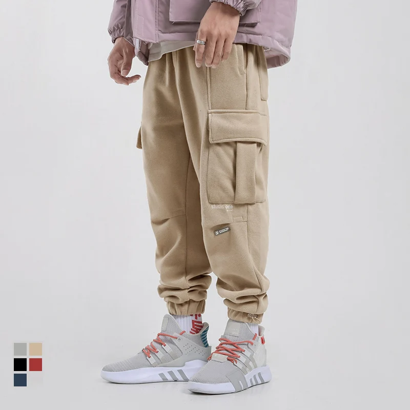 

Autumn Newly Fashion Casual Sweatpants Men High Quality Loose Fit Big Pocket Cargo Pants Streetwear Hip Hop Joggers Trousers