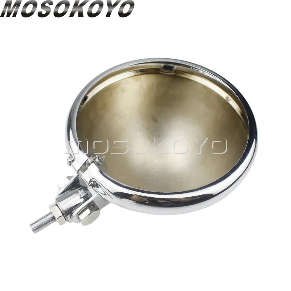 Хромированный мотоциклетный фонарь диагональю 5 75 дюйма для Harley Sportster 883 Cafe Racer