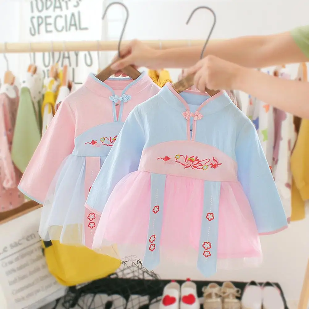 Детское платье с длинным рукавом на возраст 0-24 месяца |