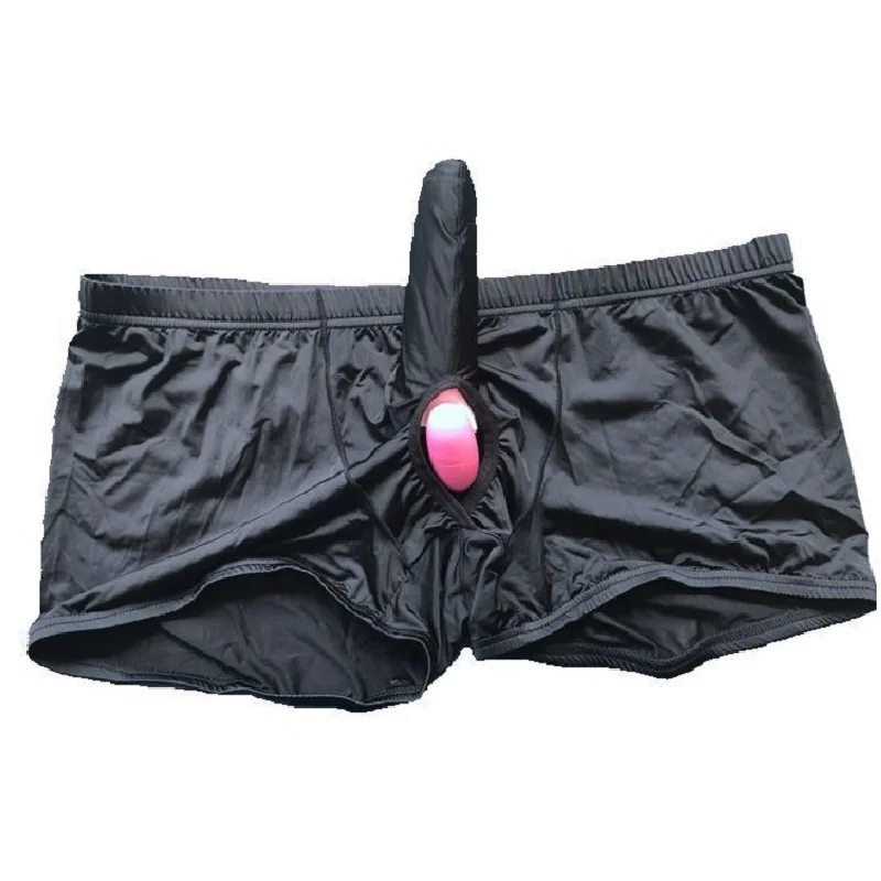 Эротические мужские боксеры из ледяного шелка нижняя часть тела выпуклая сумка в