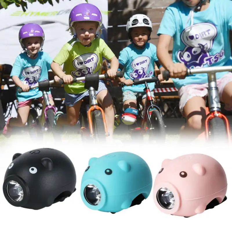 

Children Bike Head Light Piggy-shaped Headlamp Flashlight Children Safe Bicycle Headlight For Scooters And Cycling