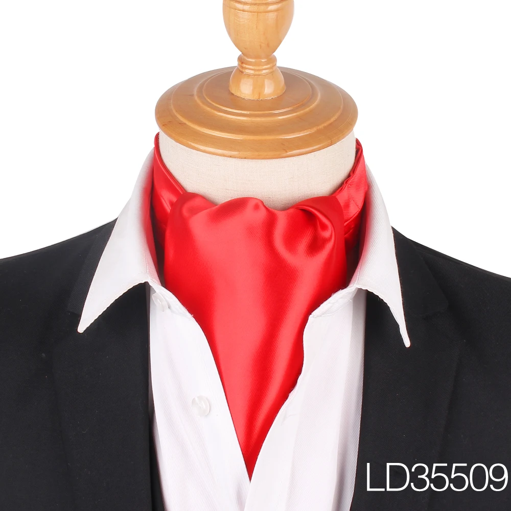 LD35509 Мужской галстук с пейсли, галстук для свадьбы, формальный галстук, Ascot Scrunch, британский джентльмен, полиэстер, трикотажный галстук, роскошный - Цвет: LD35509