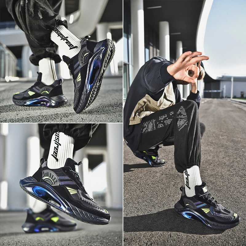 

New High Quality Running Shoes for Men Breathable Athletic Sport Shoes Designer Comfortable Soft Jogging Sneakers Zapatillas