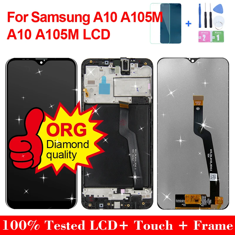 ЖК-дисплей tela a10 для Samsung Galaxy A10 A105 A105F дисплей с сенсорным экраном сменный