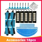 Запасные части для робота-пылесоса Conga 3090, основной ролик, боковая щетка, Hepa фильтр, салфетка