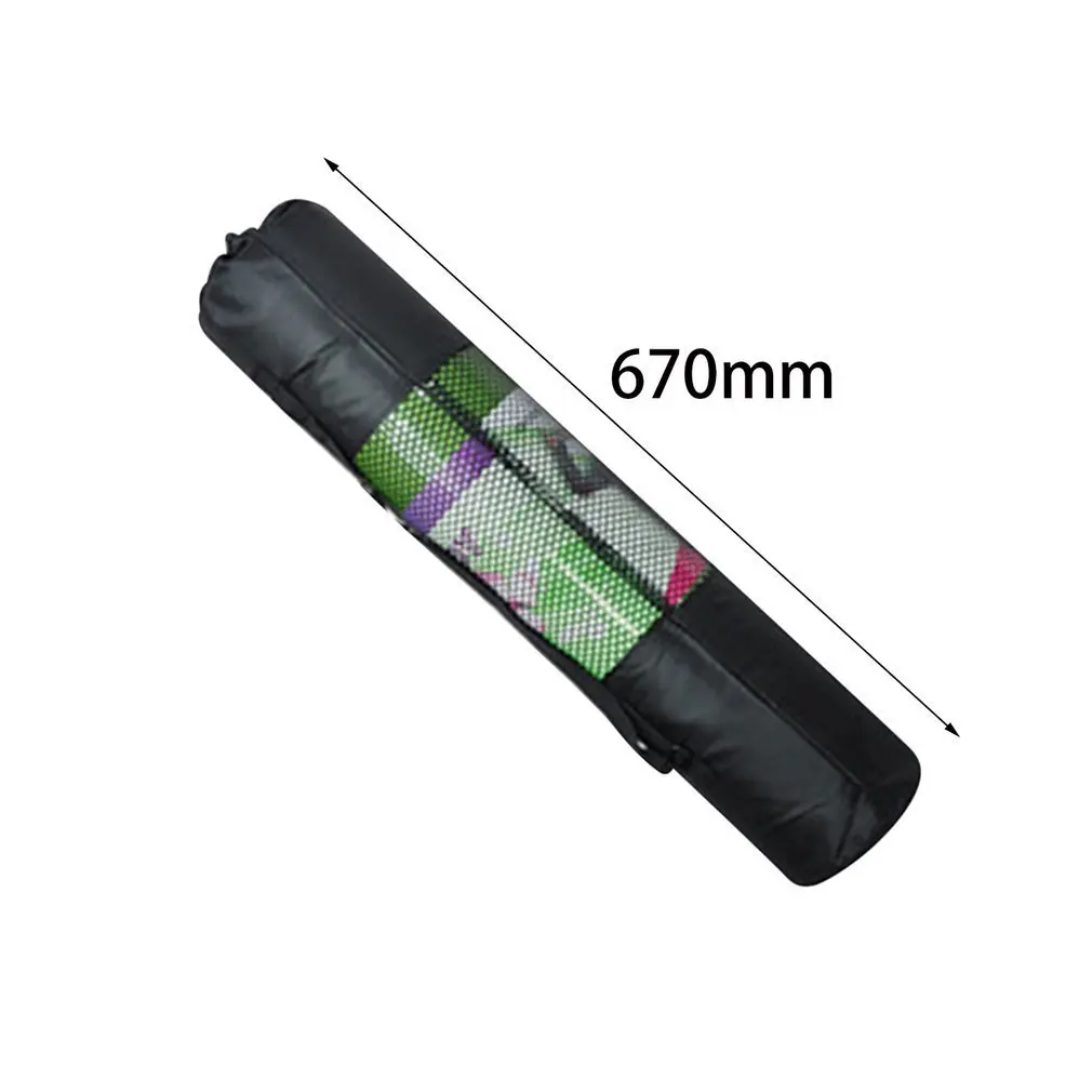 

2021 New Portable 3-10mm Yoga Net Bag Pilates Mat Carrier Mesh Center Adjustable Belt Durable High Quality Washable Gym Bag Mats