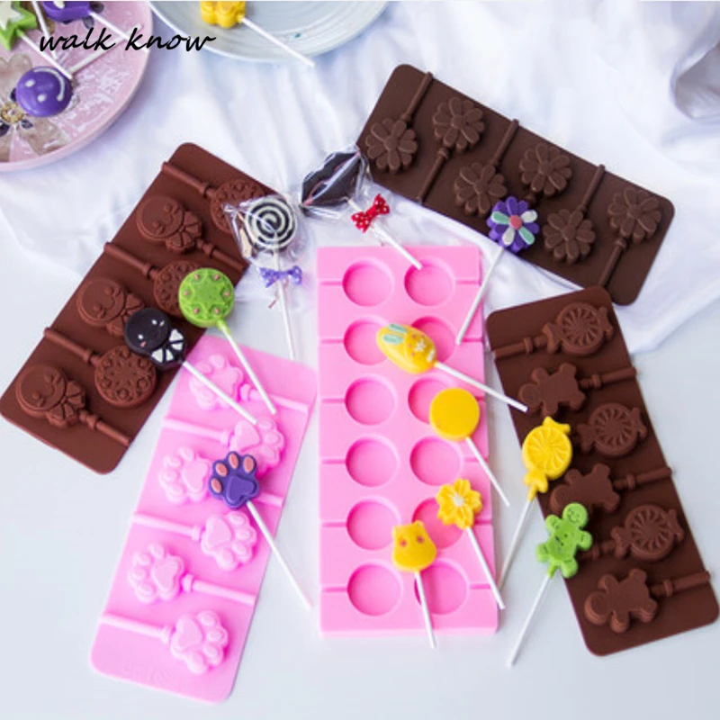 Круглая силиконовая форма в форме сердца для леденцов инструмент выпечки