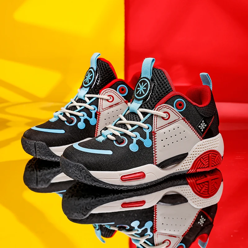 

Child Brand Basketball Shoes High Quality Top Soft Non-slip Kids Sneakers Thick Children Sport Shoes Outdoor Boy Trainer Basket