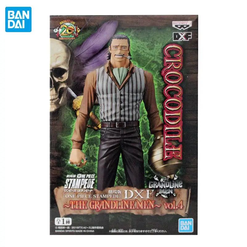 

Original Bandai One Piece Dxf Sir Crocodile Stampede Grand Line4 Ornaments Model 17CM PVC Anime Figure Toy Gift
