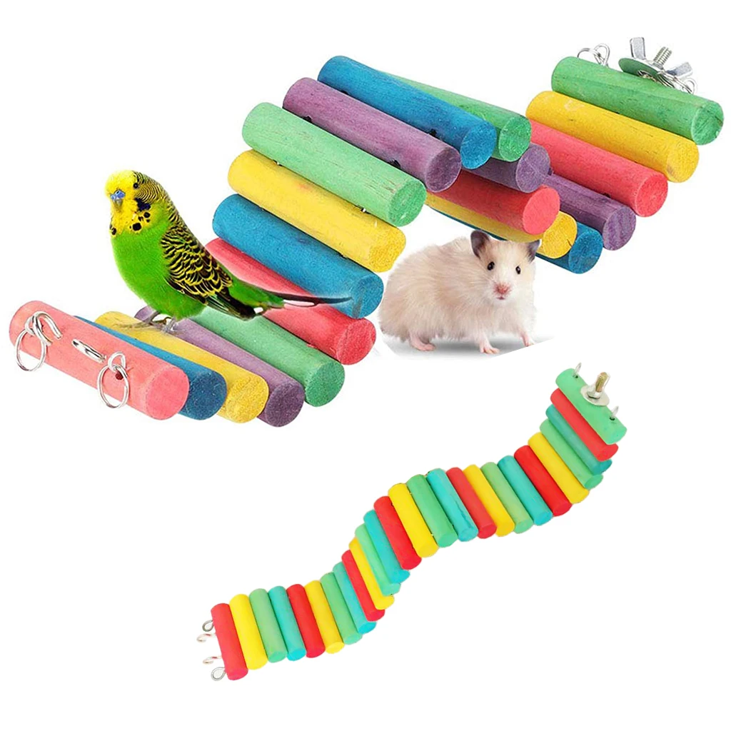 Птица Попугай и подвесный мост Стила качели стенд окунь клетка подвесные игрушки