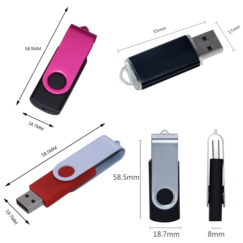 

10pcs/lot Usb Flash Drive custom logo Pen Drive 64GB USB Stick Flash Drive 4GB 8GB 16GB 32GB Pen drive 128GB Flash Memory Stick