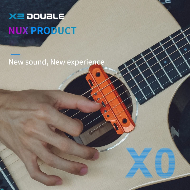 DOUBLE X0 Acoustic Guitar Pickup Preamp System Avoid Opening Built-in lithium Battery for 39-42 Inch Pick-Up Guitar Accessories