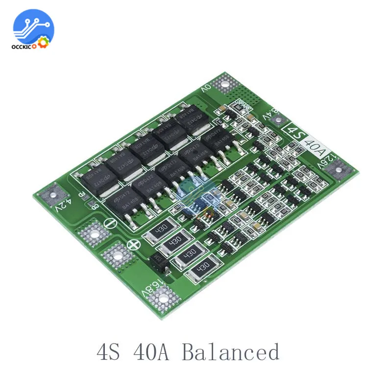 Плата зарядного устройства для литиевых батарей BMS 3S 4S 6S 8A 25A 30A 40A 60A 18650