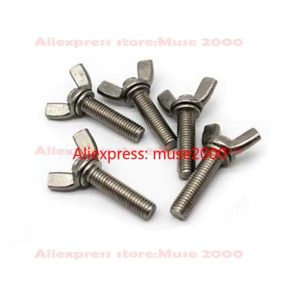 M3 M4x5 6 8 10 12 16 20 30 40 50 мм 304 сталь Крыло Винт Ручка регулирующая Метрическая СТАЛЬНАЯ