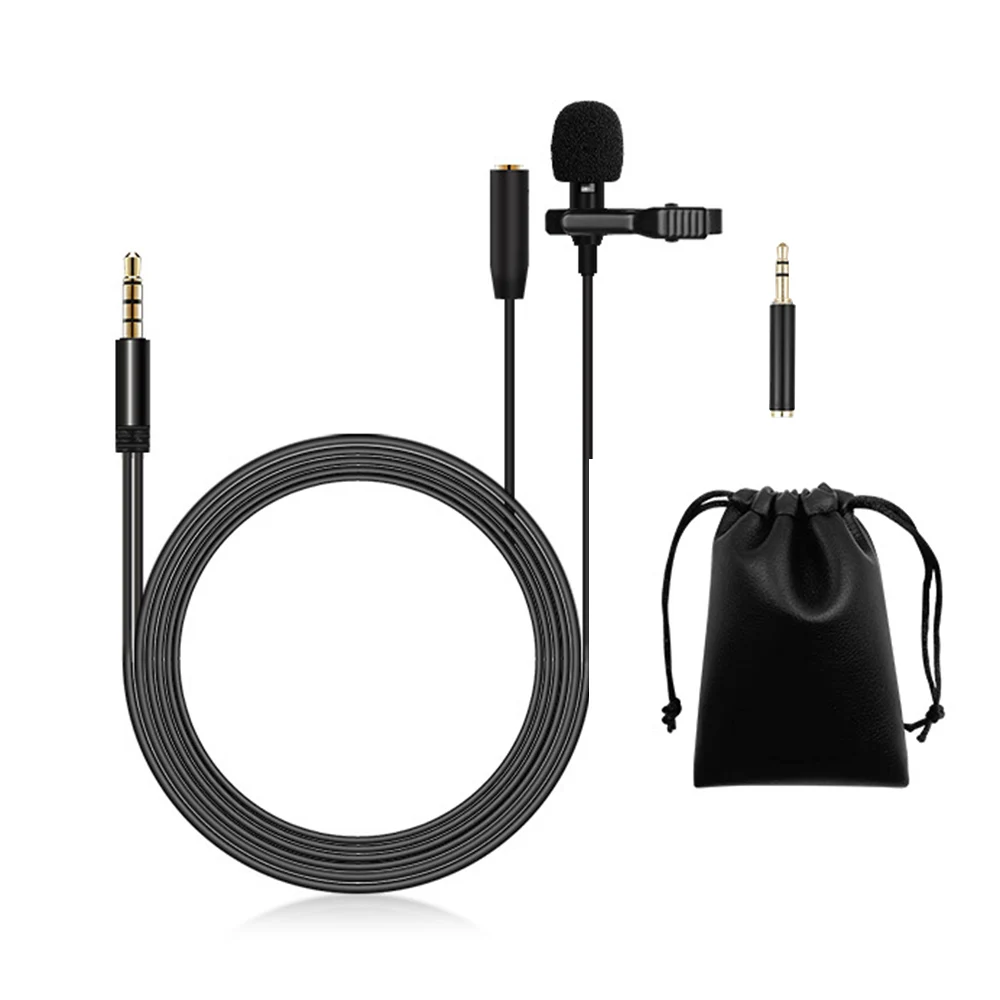 Lavalier микрофон отворот клип на конденсатор мини 3 5 мм TRRS Разъем для видео музыки
