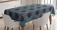 moroccan tablecloth patchwork style vintage ottoman inspiration motifs dining room kitchen rectangular table cover
