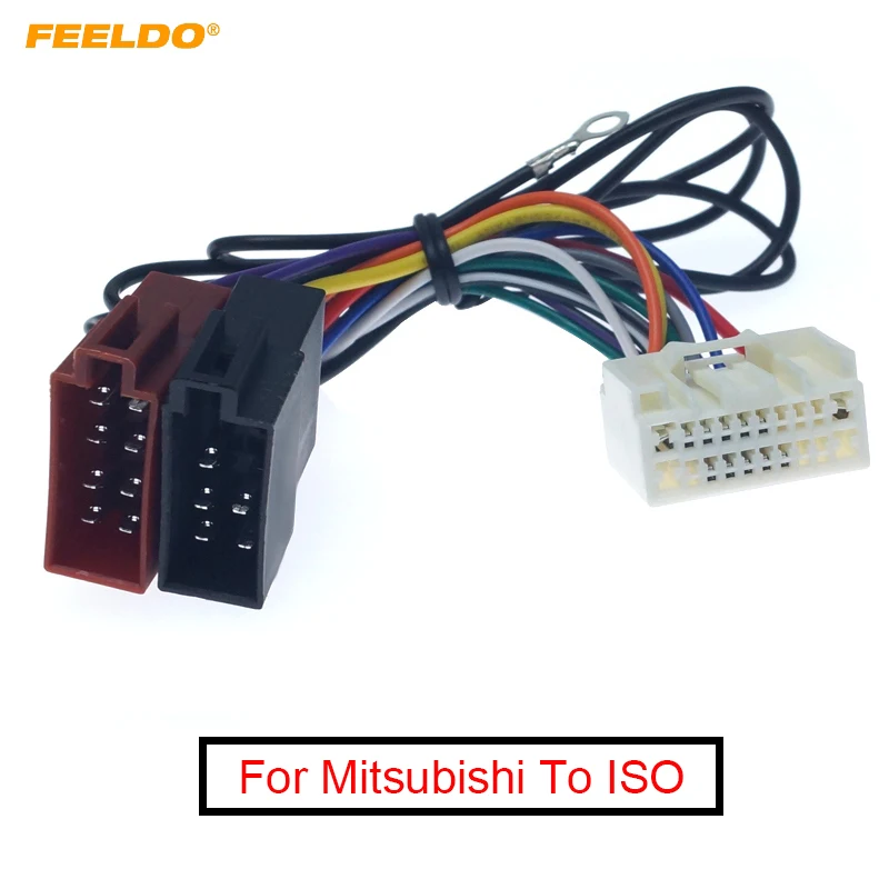 Переходник для стереосистемы FEELDO Mitsubishi 2007 +/ISO CD оригинальный кабель |