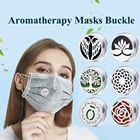 1 шт. одноразовая маска для лица, диффузор с зажимом, медальон для ароматерапии, освежитель воздуха, маска для рта с пряжкой, диффузор эфирного масла для детской маски