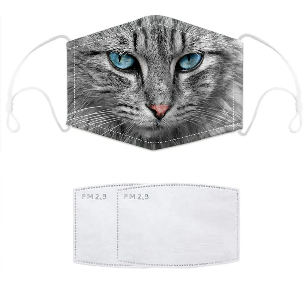 5 типов 2020 Новая цифровая печатная защитная маска с чипом фильтра Пылезащитная