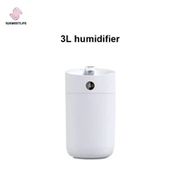 air humidifier double nozzle 3l humidity monitoring display usb aroma diffuser with coloful led light ultrasonic aromatherapy