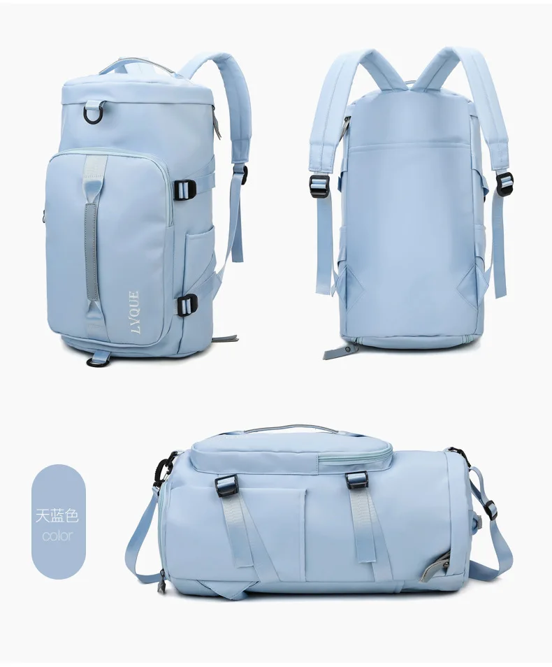 Wholesale Direct Sales Travel Backpack Large-capacity Single-shoulder Sports Gym Bag Multi-function Travel Storage Jelly Bag