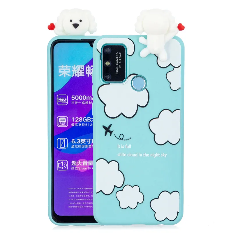 Мягкий ТПУ чехол 3D для Huawei Y5p 2020 милая панда единорог Honor 8 9 10 Lite 9A 8A 10i 8X 9X 9S 8S 7S |
