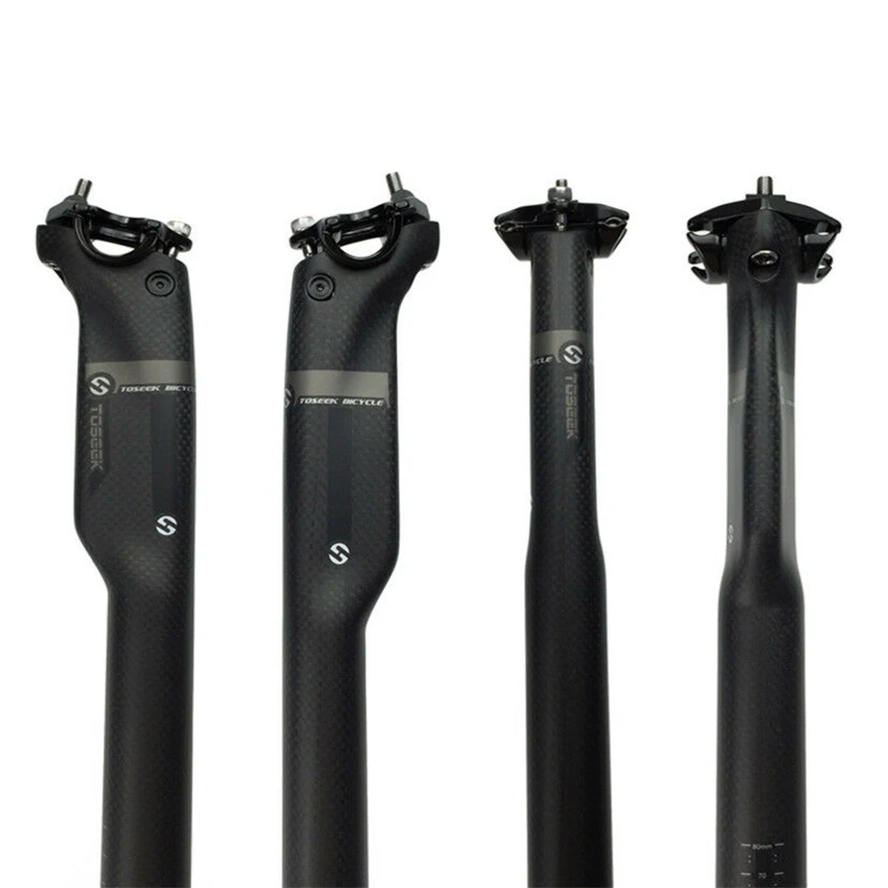 

TOSEEK Full Carbon Fiber MTB Road Bike Seatpost Seat Post Tube 27.2/30.8/31.6mm Poste Para Asiento De Bicicleta Seat Post Carbon