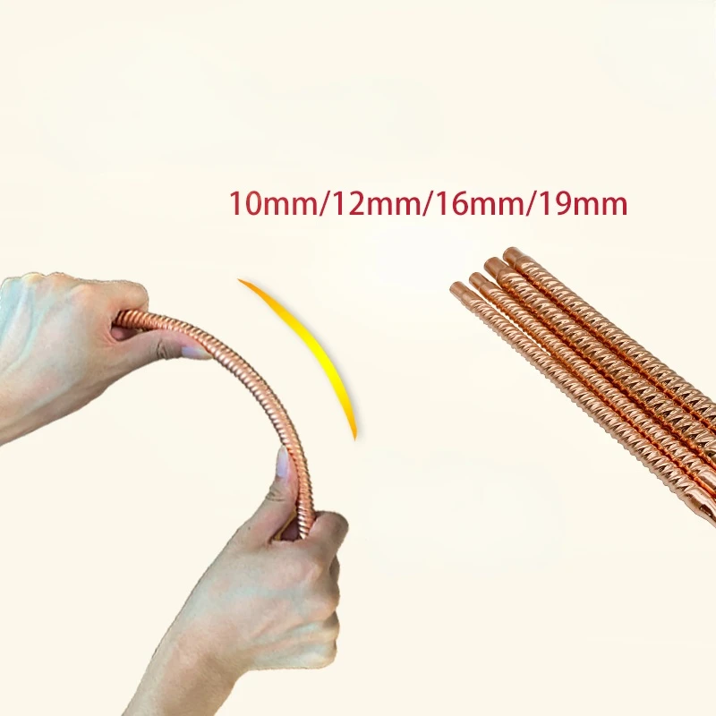 Гофрированная медная труба для кондиционера с резьбой 10 / 12 16 19 мм Соединительная