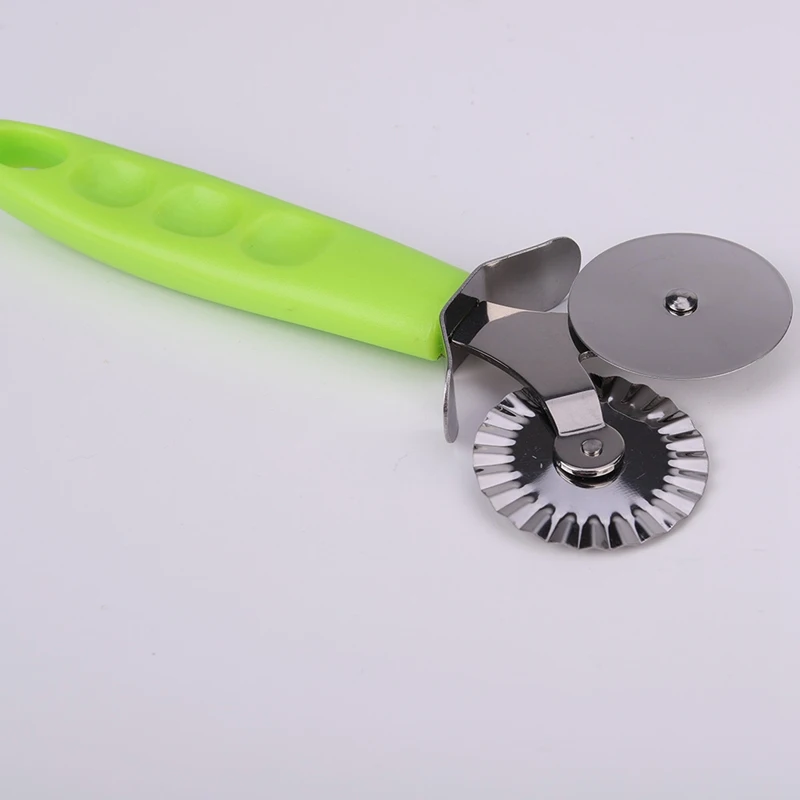 

Pizza Cutter Stainless Steel Double Roller Pizza Knife Cutter Pastry Pasta Dough Wheel Rolling Slicer Pastry Cutting Tools
