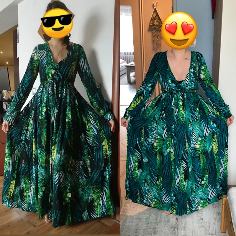 

2021Floral Print Boho Maxi Dress Sexy L ady Bohemian Summer Long Dress Women Beach Dresses Female Robes party dresses