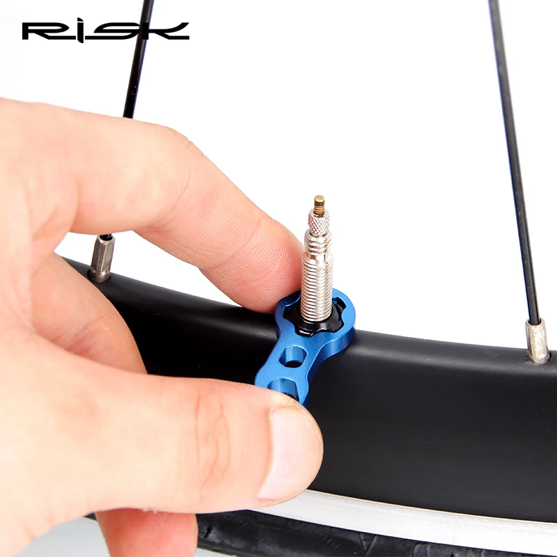 RISK Road Mountain Bike Bicycle Gas Air Nozzle Tire Presta Valve Nut with Installation Wrench RA111 | Спорт и развлечения
