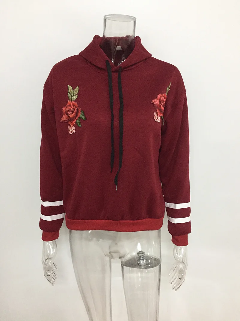 

Flower Floral Hoodies Sweatshirts EuropeTops 2019 Women Casual Kawaii Harajuku Kpop Sweat Punk for Girls Clothing Korean