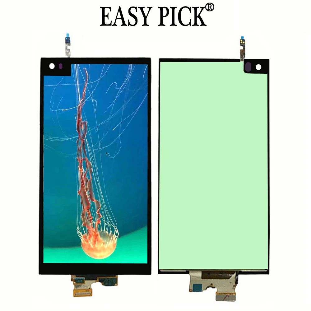 LCD No Frame Для LG V20 F800S F800L F800K H990DS H910 H918PR H915 H990N US996 H990TR LS997 VS995 ЖК-дисплей Дисплей кодирующий преобразователь сенсорного экрана в сборе - Цвет: LCD No Frame