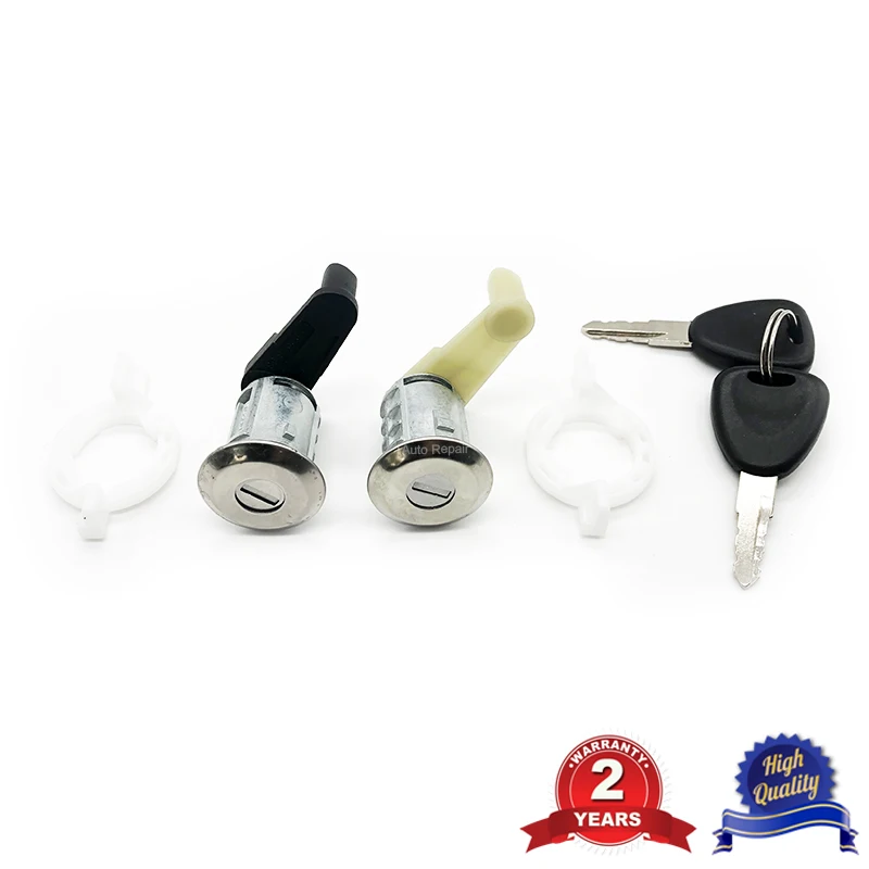 Набор цилиндров левого и правого автомобильного дверного замка для Renault Clio Megane