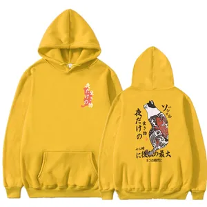 Модная толстовка с капюшоном в стиле Харадзюку, мужская повседневная черная толстовка в стиле хип-хоп с японским принтом, уличная одежда, верхняя одежда, мужское зимнее пальто 2019