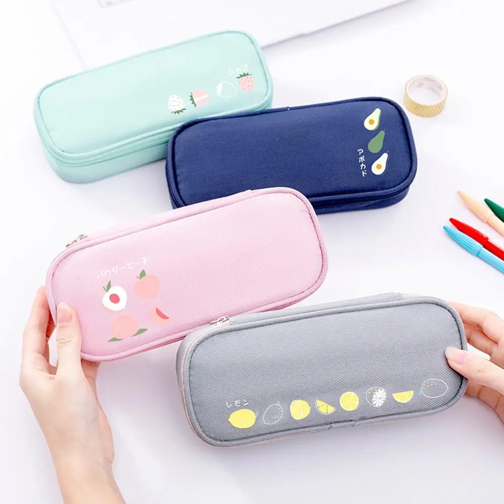 High Capacity Pencil Box Oxford Cloth Bag for Schools Offices Home Travel Cosmetic