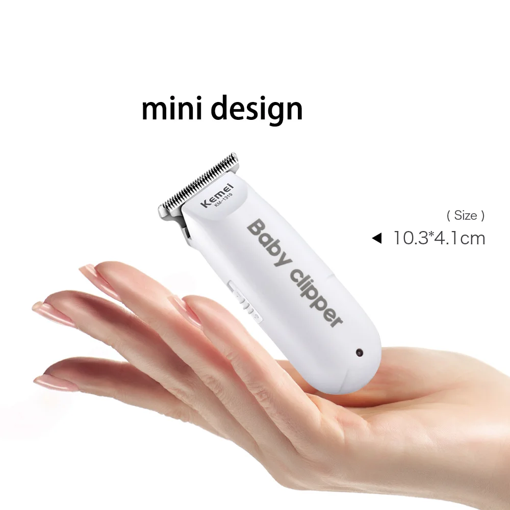 Kemei электрический USB детский триммер для волос мини портативный машинка стрижки